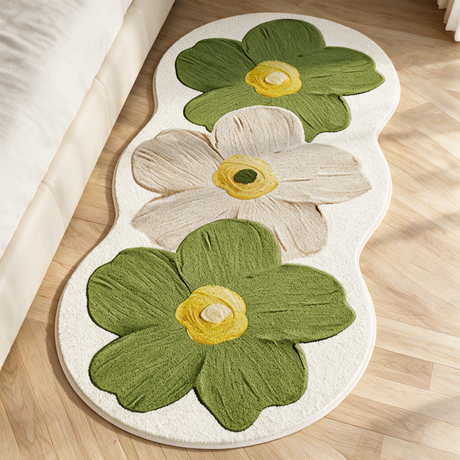 Bloom Floral Area Rug - Green