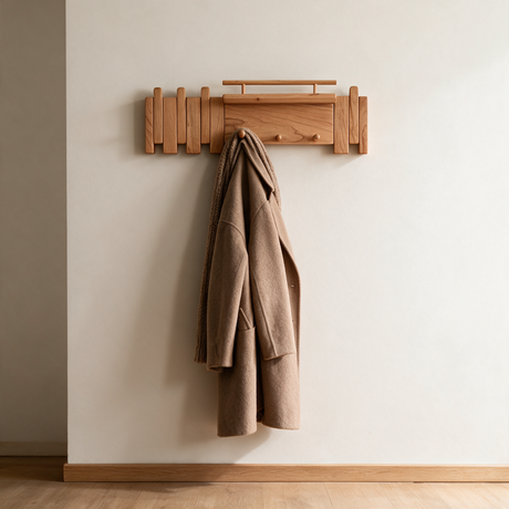Cadence Oak Coat Rack lifestyle