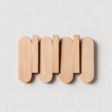 Aspen Slat Coat Rack - Beech