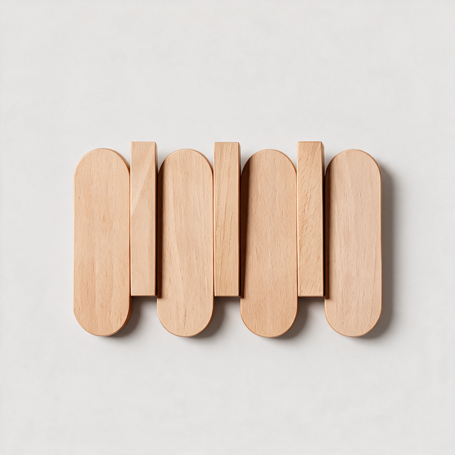 Aspen Slat Coat Rack - Beech