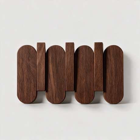 Aspen Slat Coat Rack - Walnut