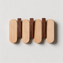 Aspen Slat Coat Rack - Beech & Walnut