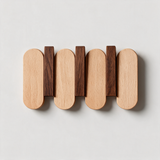 Aspen Slat Coat Rack - Beech & Walnut