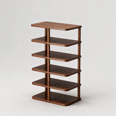 Spire Shoe Tower - Walnut Color