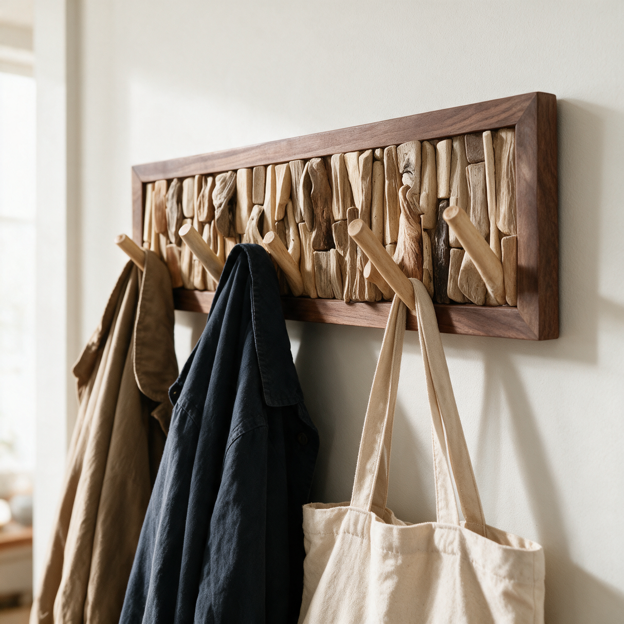 Nordvik Peg Rail Coat Rack lifestyle