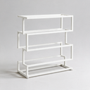 Foundry Shoe Rack - White