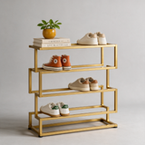 Foundry Shoe Rack - Gold