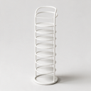 Vertex Round Shoe Rack - White