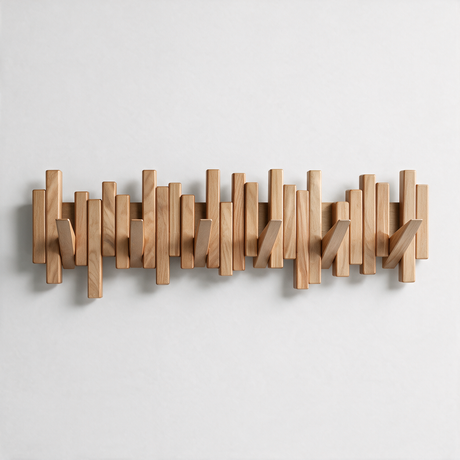 Recital Walnut Coat Rack - Natural
