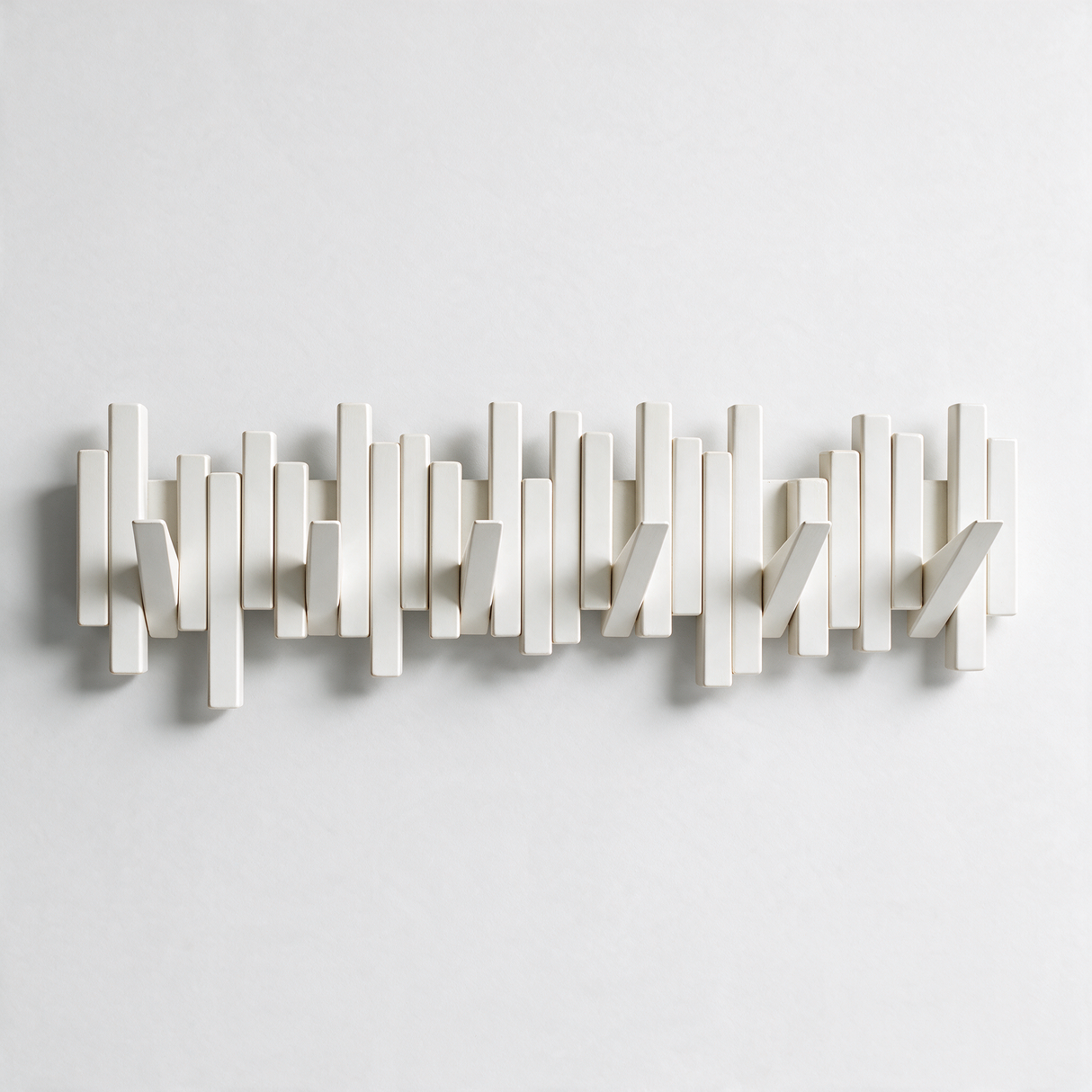 Recital Walnut Coat Rack - White