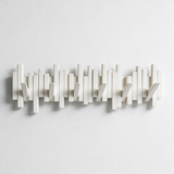 Recital Walnut Coat Rack - White