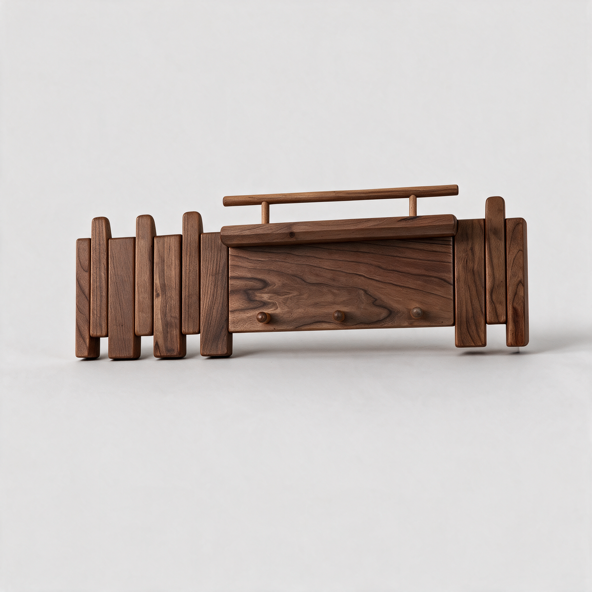 Cadence Oak Coat Rack - Walnut