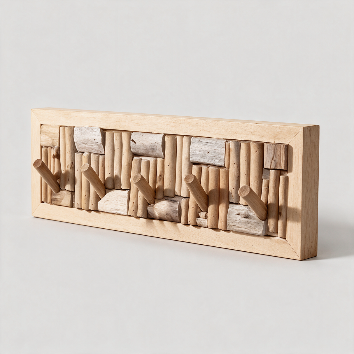 Nordvik Peg Rail Coat Rack - Style C
