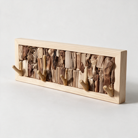 Nordvik Peg Rail Coat Rack - Style D