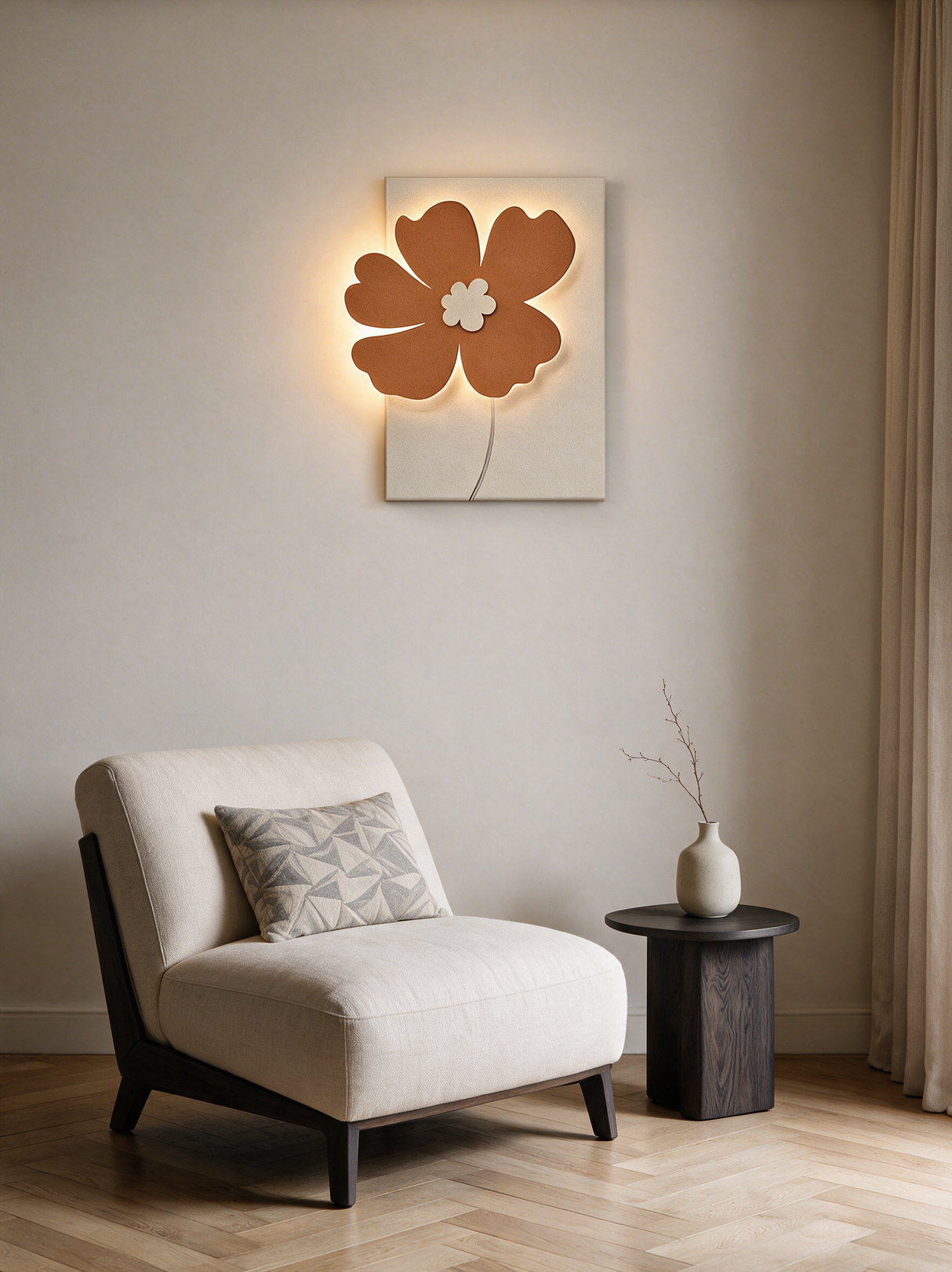 Artistic Relief Wall Sconce