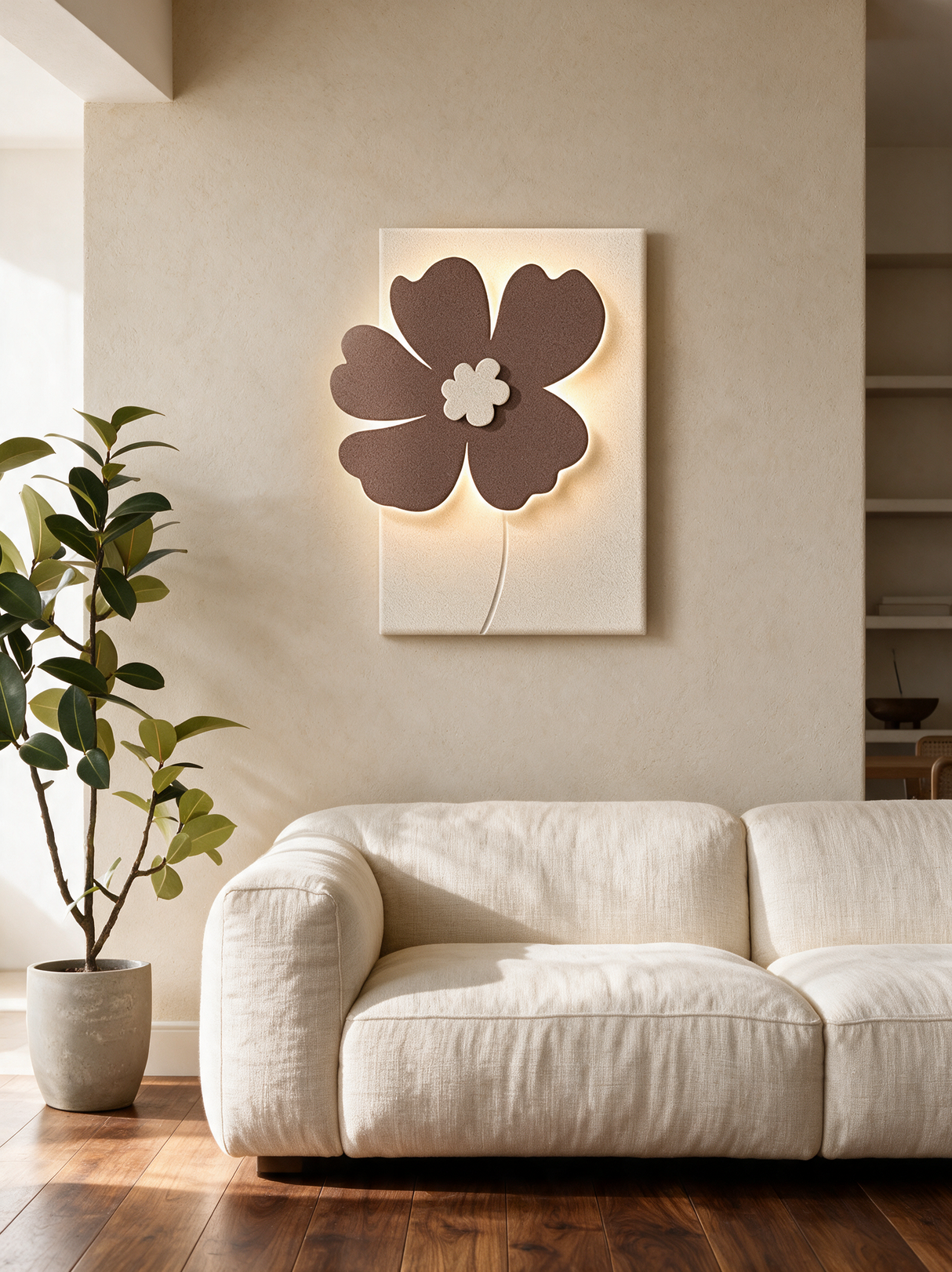 Artistic Relief Wall Sconce