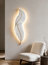 Elegant Feather Wall Light