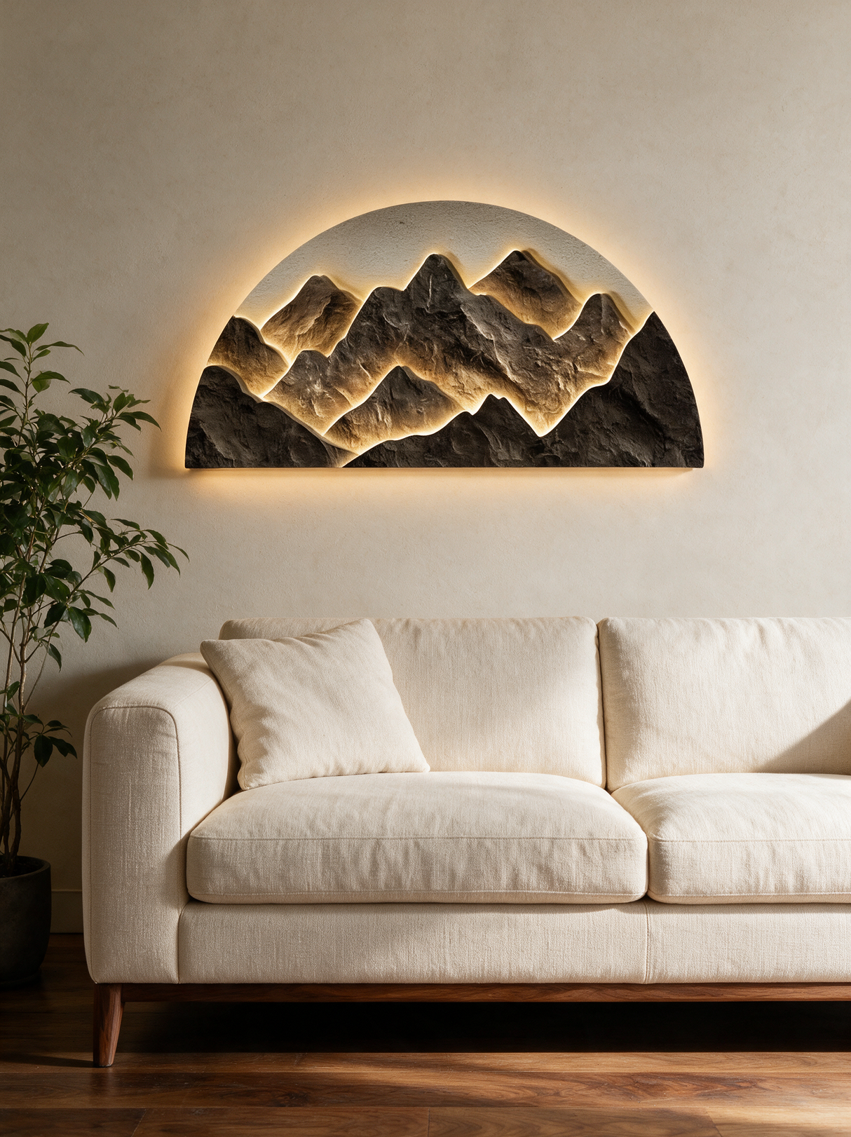 Half-Moon Wall Light