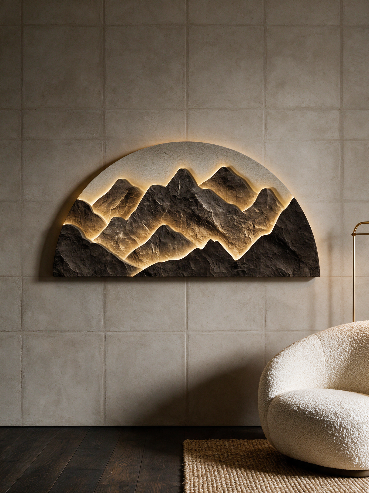 Half-Moon Wall Light