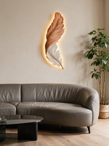 Art Deco Feather Wall Sconce