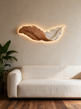 Art Deco Feather Wall Sconce