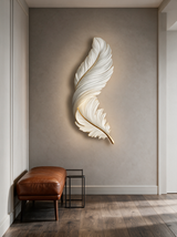 Art Deco Feather Wall Sconce