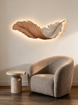 Art Deco Feather Wall Sconce