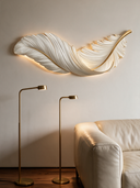 Art Deco Feather Wall Sconce