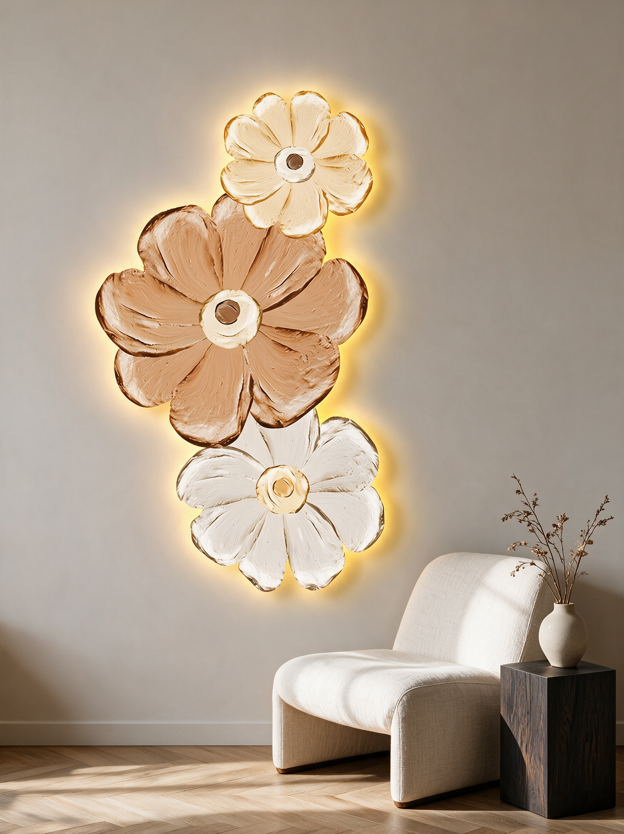 Petal Glow Wall Art