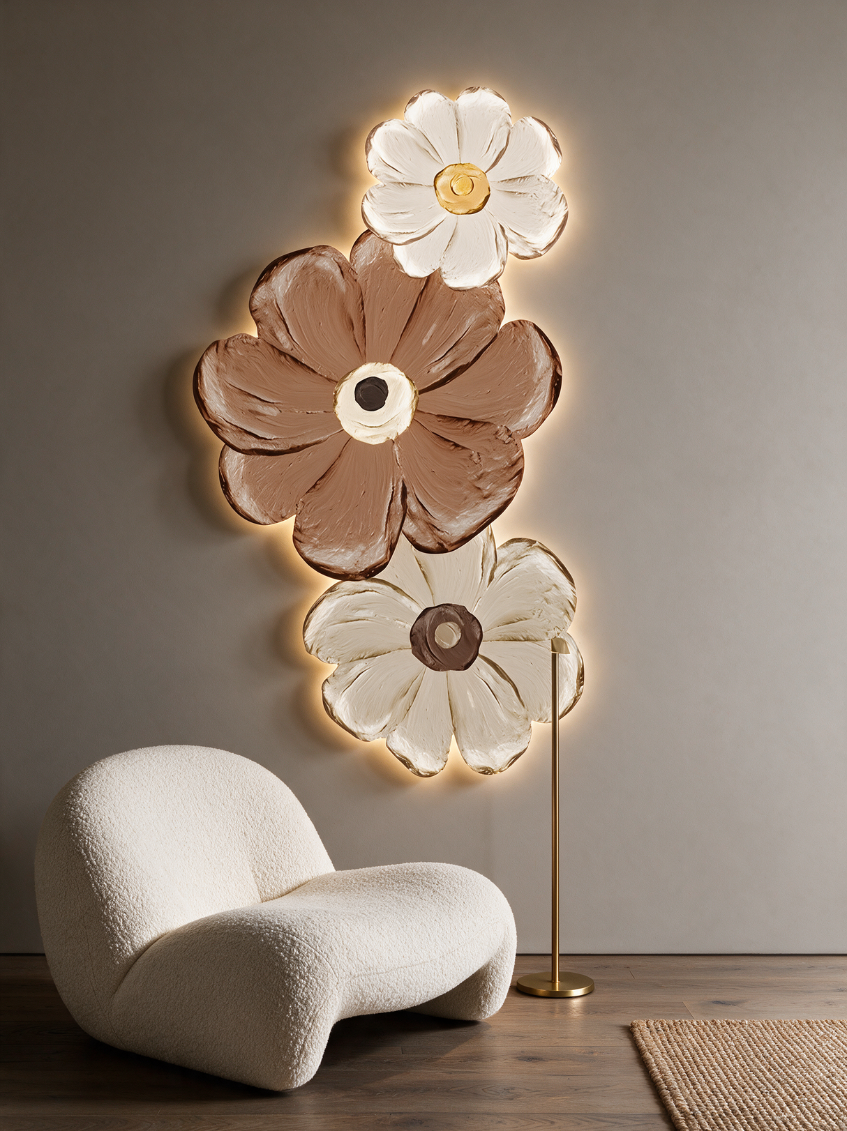 Petal Glow Wall Art