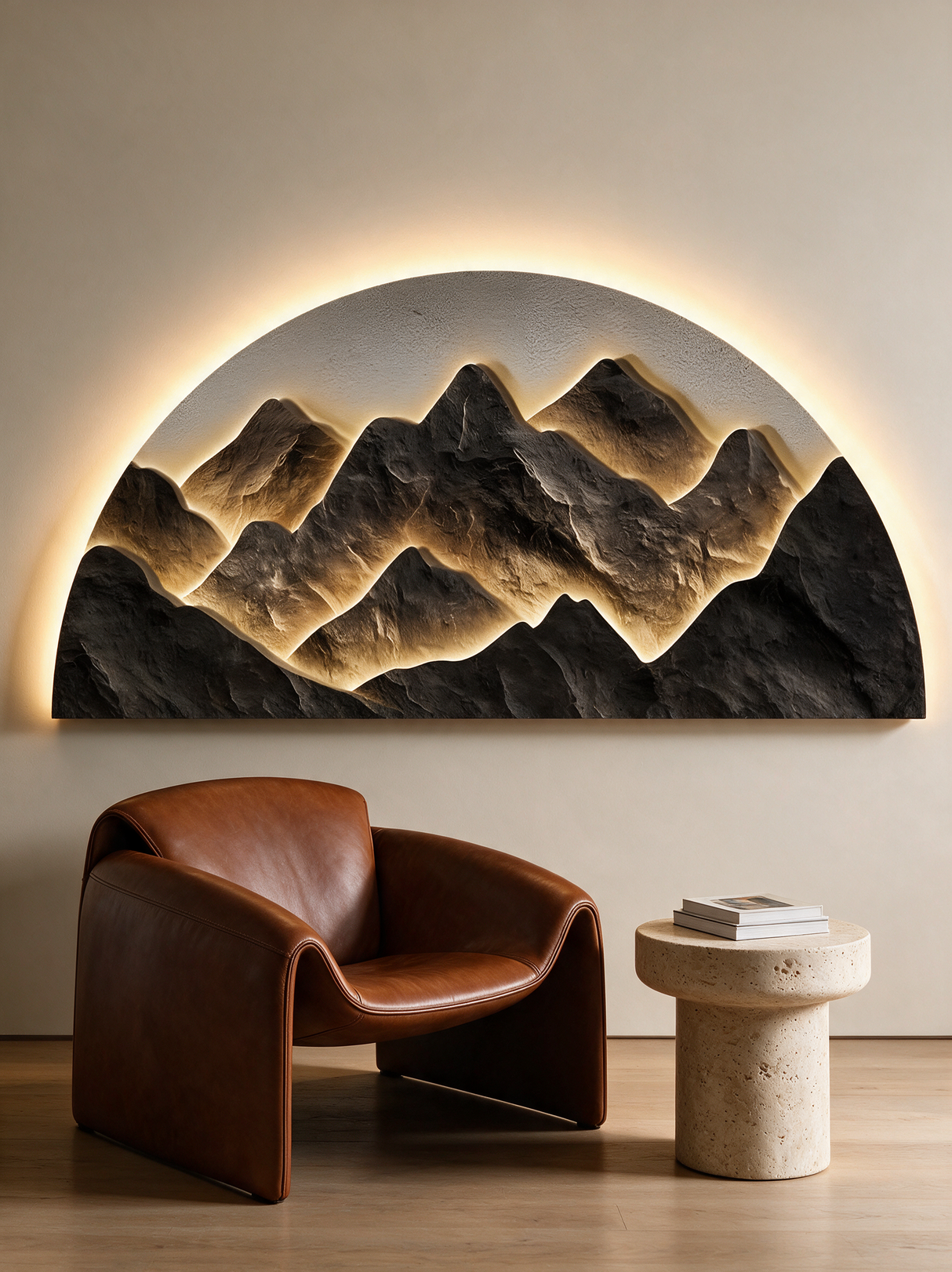 Half-Moon Wall Light