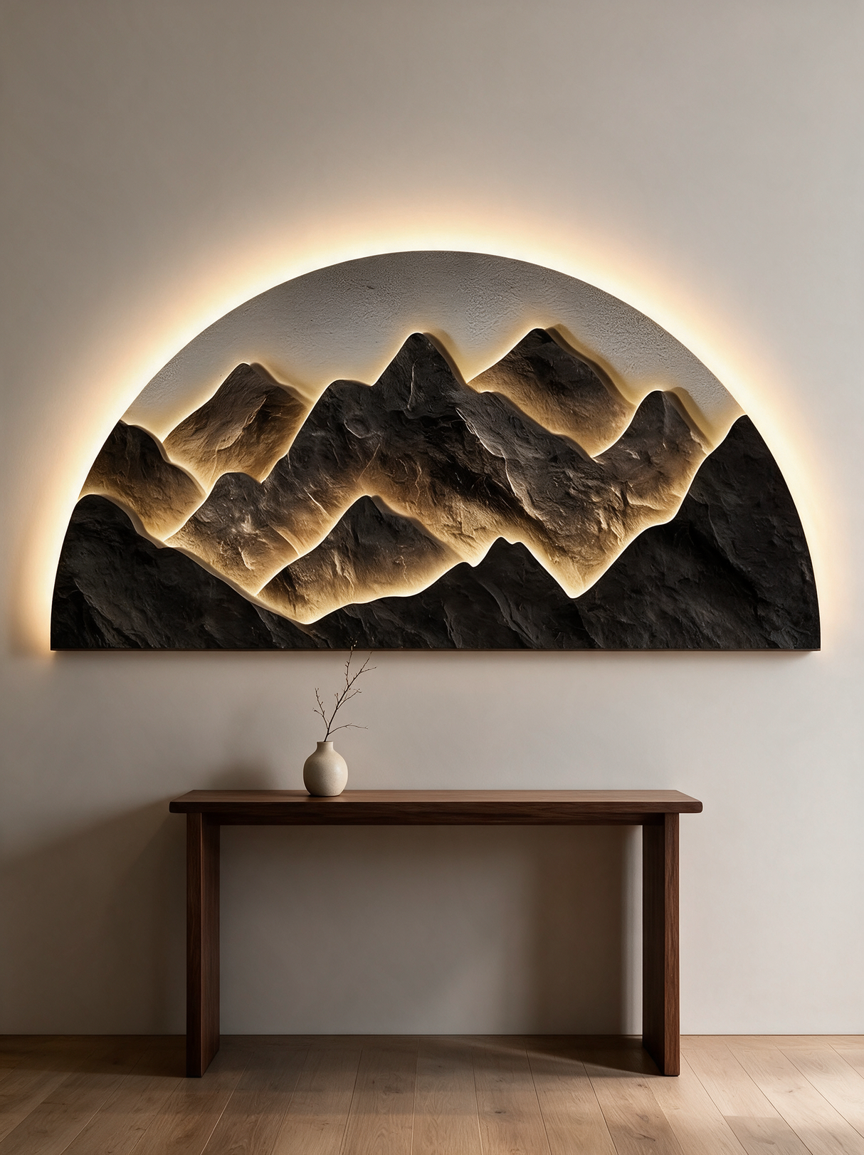 Half-Moon Wall Light
