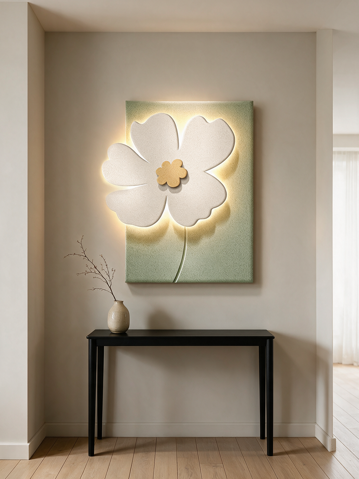 Artistic Relief Wall Sconce