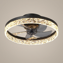 Elegant Retro Ceiling Fan Light - Brown