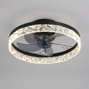 Elegant Retro Ceiling Fan Light - Black