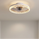 Elegant Retro Ceiling Fan Light - White