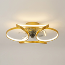 Elegant flower ceiling fan - Gold finish hero shot