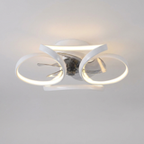 Elegant flower ceiling fan - White finish hero shot