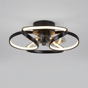Elegant flower ceiling fan - Black finish hero shot