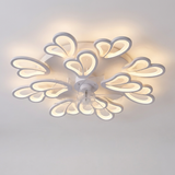Decorative ceiling fan - White Double Heart style hero shot