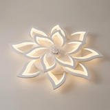 Decorative ceiling fan - White Double Flower style hero shot