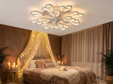 Decorative ceiling fan in romantic bedroom