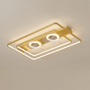 Dual head ceiling fan - Gold compact hero shot