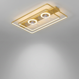 Dual head ceiling fan - Gold large hero shot