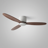 Natural wood ceiling fan - White Coffee no-light hero shot