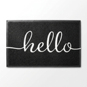 Luxe decorative floor mat - Black hero shot