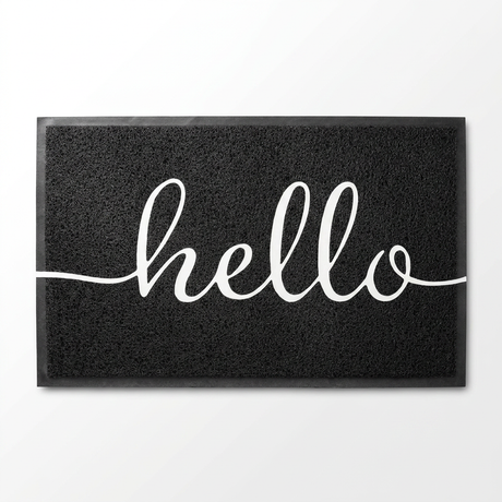 Luxe decorative floor mat - Black hero shot