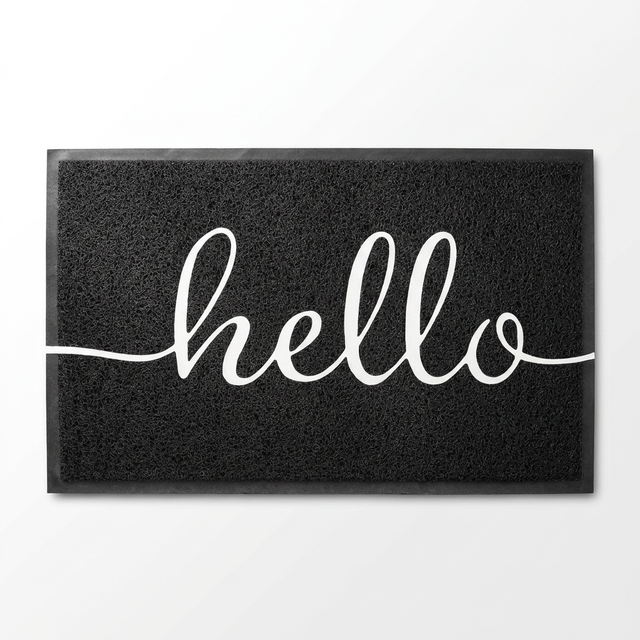 Luxe decorative floor mat - Black hero shot