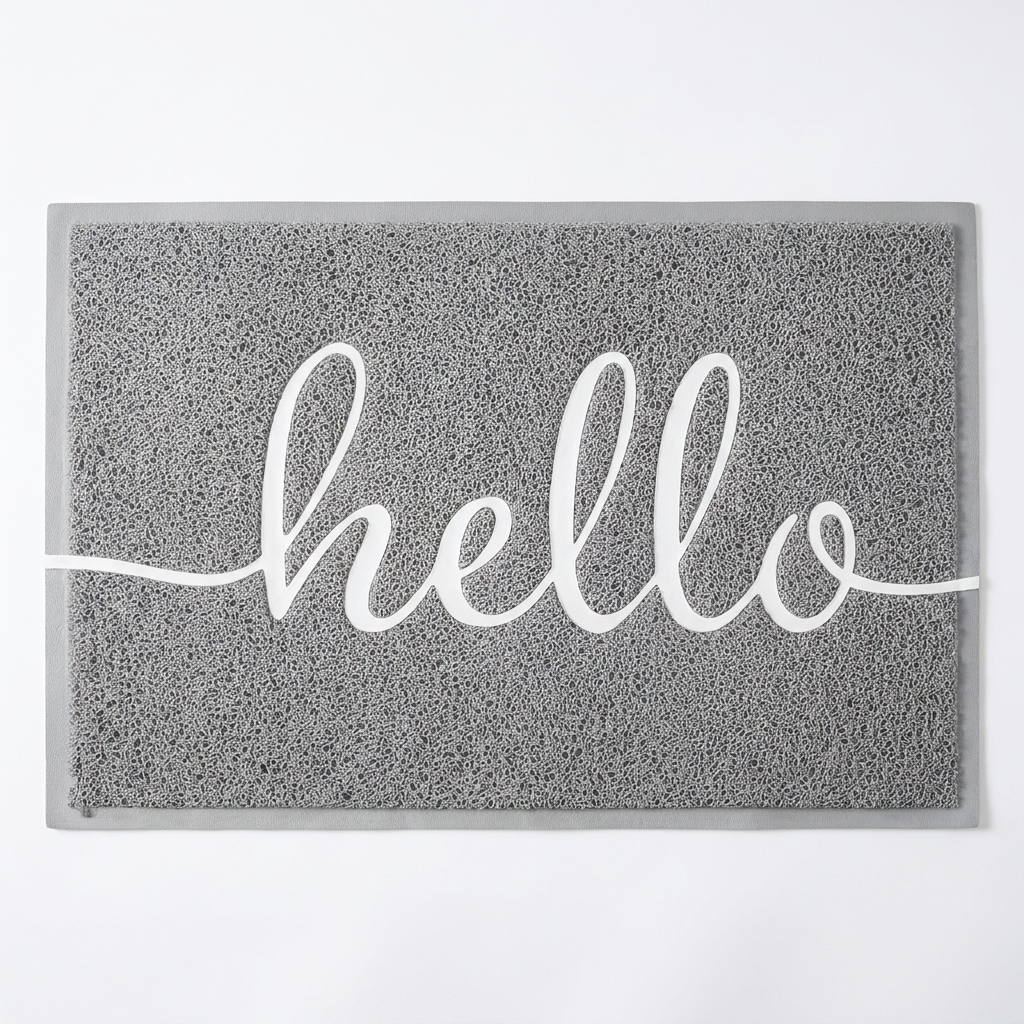 Luxe decorative floor mat - Grey hero shot