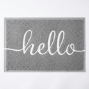 Luxe decorative floor mat - Grey hero shot